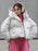 Floral Print Puffer Jacket with Hood - Byyde