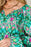 Double Take Full Size Printed Balloon Sleeve Blouse - Byyde