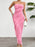 Devine Ruffled Slit Back Tube Maxi Dress - Byyde