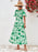 Floral Round Neck Tied Open Back Dress - Byyde