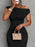 Textured Single Shoulder Bodycon Maxi Dress - Byyde