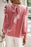Tie Up Mock Neck Velvet Fabric Long Sleeve Blouse - Byyde