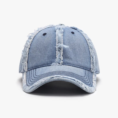 Raw Hem Cotton Baseball Cap - Byyde