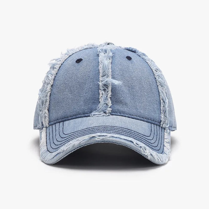 Raw Hem Cotton Baseball Cap - Byyde