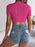 Cable Knit Openwork Round Neck Knit Top - Byyde