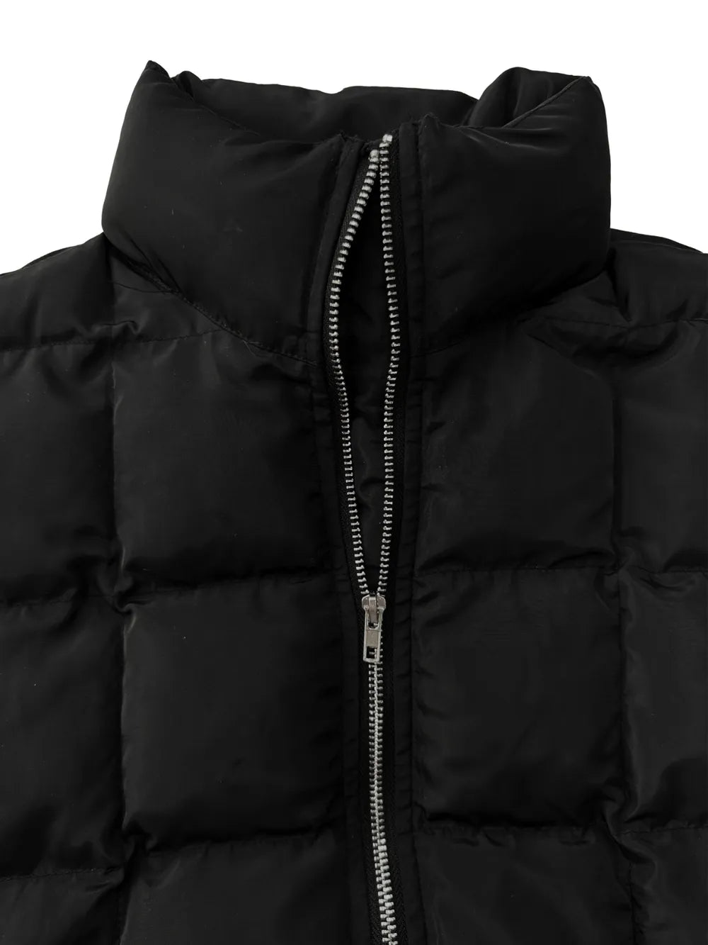 Pocketed Plaid Quilted Zip Up Winter Coat - Byyde