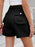 High Waist Belted Cargo Denim Shorts - Byyde