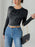 Perfee Flower Round Neck Long Sleeve Bodysuit - Byyde