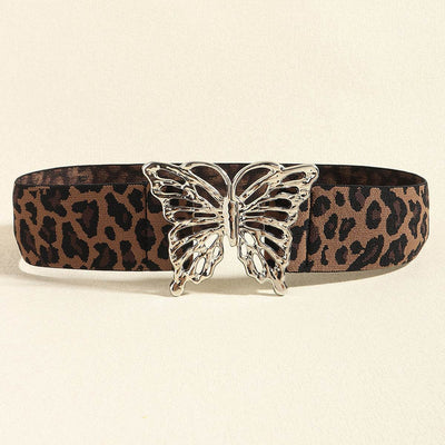 Butterfly Alloy Buckle Elastic Belt - Byyde