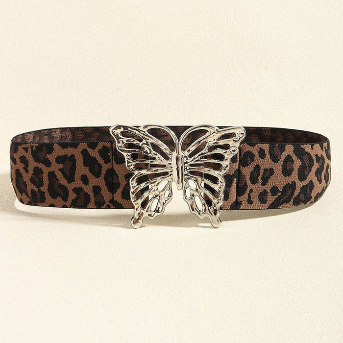 Butterfly Alloy Buckle Elastic Belt - Byyde