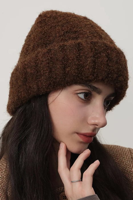 Solid Color Thermal Knit Hat - Byyde