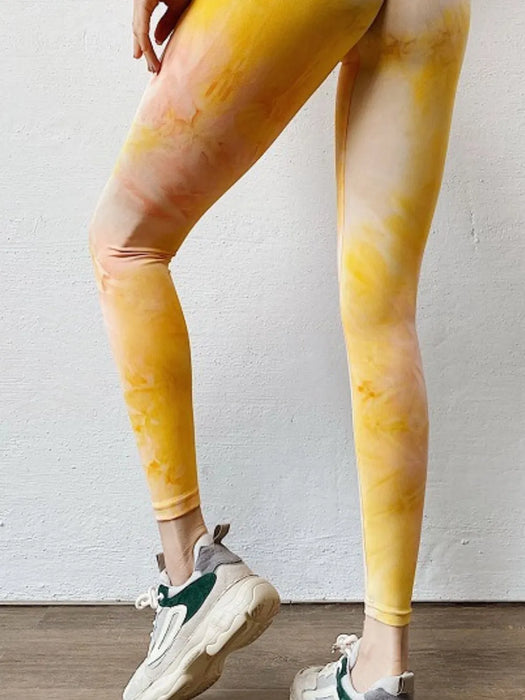 Tie-Dye High Waist Active Leggings - Byyde