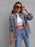 Distressed Drop Shoulder Denim Jacket - Byyde
