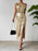 Honey Slit One Shoulder Short Sleeve Midi Dress - Byyde