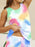 Printed Round Neck Top and Shorts Lounge Set - Byyde