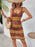 Openwork Scoop Neck Sweater Dress - Byyde