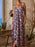 Printed Halter Neck Maxi Cami Dress - Byyde
