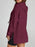 Slit Drawstring Waffle Knit Hoodie - Byyde