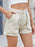 High Waist Utility Pocket Denim Shorts - Byyde