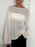 Oversized Drop Shoulder Sheer Knit Top - Byyde