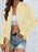 Sheer Lace Zip Up Long Sleeve Jacket - Byyde