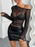 Mesh One Shoulder Long Sleeve Top - Byyde