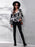 Floral V-Neck Balloon Sleeve Peplum Blouse - Byyde