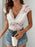 Perfee Lace Backless V-Neck Cap Sleeve Bodysuit - Byyde