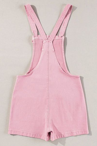 Knot Straps Denim Overalls with Pockets - Byyde