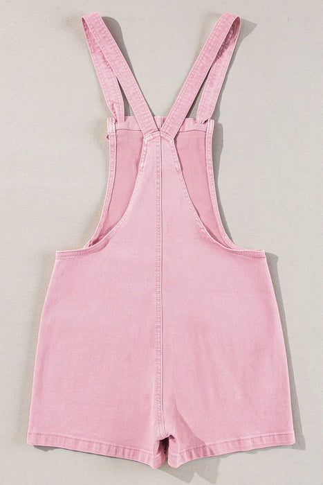 Knot Straps Denim Overalls with Pockets - Byyde