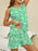 Printed Round Neck Top and Shorts Lounge Set - Byyde