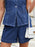 High-Waisted Denim Shorts - Byyde