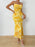 Tie-Dye Ruched Bodycon Mesh Cami Maxi Dress - Byyde