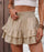 Ruffle Layered High Waist Casual Skort - Byyde