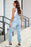 Distressed Denim Overalls with Pockets - Byyde