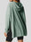 Slit Drawstring Waffle Knit Hoodie - Byyde