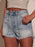 Raw Hem Denim Shorts - Byyde