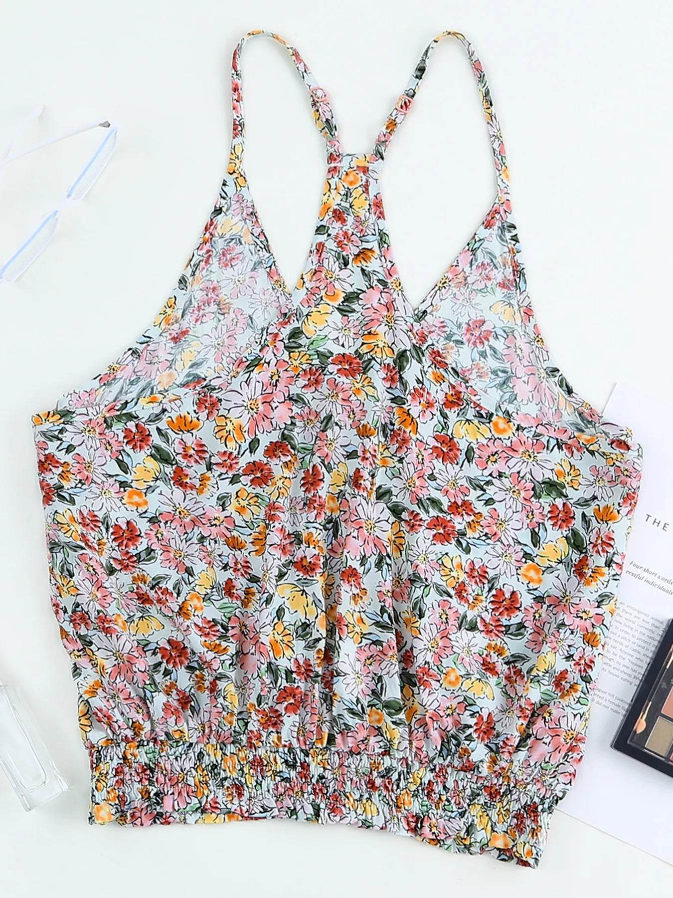 Floral Print Halter Cami - Byyde