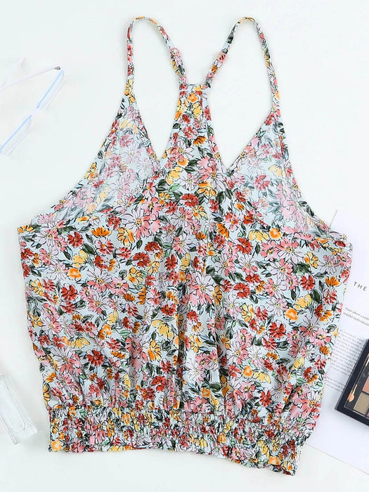 Floral Print Halter Cami - Byyde