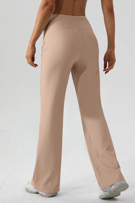 High Waist Straight Active Pants - Byyde