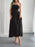 Strapless A-Line Midi Dress with Pockets - Byyde