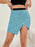 Asymmetrical Slit Sequin Skirt - Byyde
