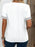 Eyelet Lace Trim Short Sleeve Blouse - Byyde