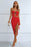 Cutout Strapless Drawstring Detail Split Bandage Dress - Byyde