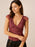 Lace Cap Sleeve Ruched T-Shirt - Byyde
