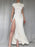 Ruched Slit Cap Sleeve Maxi Dress - Byyde