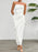Devine Ruffled Slit Back Tube Maxi Dress - Byyde