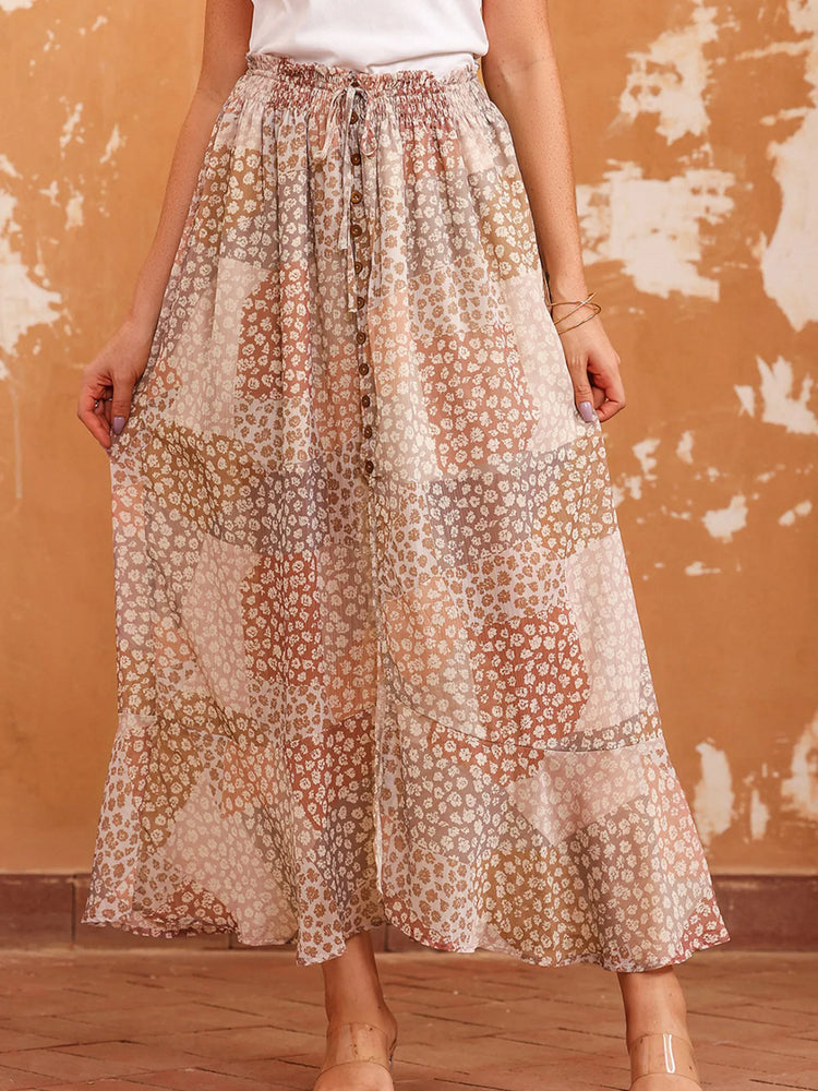 Slit Tiered Maxi Skirt - Byyde