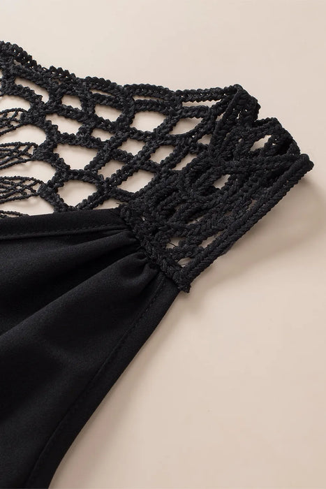 Openwork V-Neck Tank - Byyde