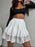 Lace Tiered Mini Skirt - Byyde